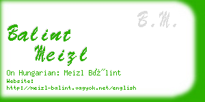 balint meizl business card